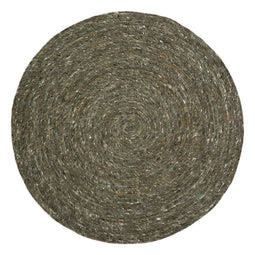 NEETHU OLIVE M felted wool rug
