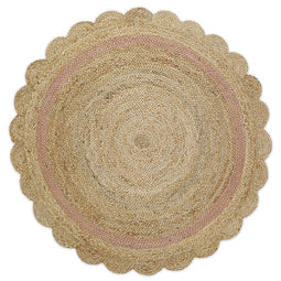 NEHA NUDE tapis jute rond