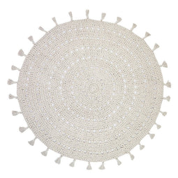 NILA ECRU crochet children's rug