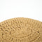 MUSTARD FEATHER bohemian crochet cushion