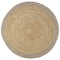 YHUKI TAUPE S jute & wool rug
