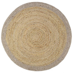 YHUKI TAUPE M jute & wool rug