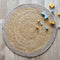YHUKI TAUPE M jute & wool rug