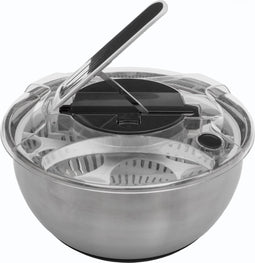 beaubybo 5Five Inox Slazwierder + slakom + maatbeker - 3 in 1 - Slacentrifuge - 3.5 Liter