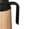 beaubybo 5Five Thermos - Isoleer fles - 1L - Met handvat - 12u warm en 24u koud - Houteffect