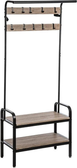 beaubybo 5Five Vestiare Jano - + 2 schoenrekken - Hout/Metaal - 74x32x170cm