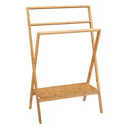 beaubybo 5Five Handdoekenrek - Bamboe - H94 cm - Vrijstaand - Opvouwbaar