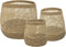 beaubybo Atmopshera Manden set van 3- Jute - Opbergmanden - bloempot - 3 stuks