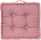 beaubybo Atmosphera Deluxe Vloerkussen 40x40x8cm met handvat en 4 knopen - Roze