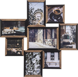 beaubybo Atmosphera Fotokader Arthur - Zwart/ bruin - 8 Foto's - Fotostaander - Fotolijst
