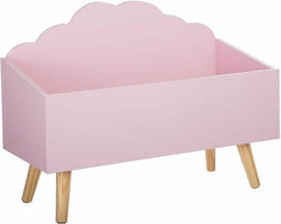 Atmosphera Kids Houten speelgoedkist 58x28x45cm - Roze