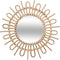 Atmosphera Spiegel | rotan wilg | beige | Zon | rond| wanddecoratie | ¸50cm | interieur | huis acces