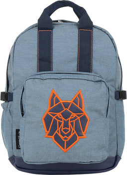 Caramel & Cie - Rugzak Midden - Blauwe wolf