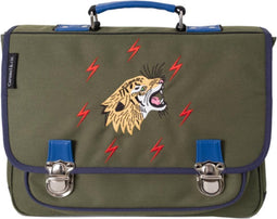 beaubybo Caramel & Cie Boekentas/Schooltas Grrr - Groen