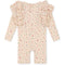 Konges slojd Manuca frill onesie playsuit / Zwempak - Multi hearts