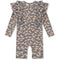 Konges slojd Manuca frill onesie playsuit / Zwempak - Unicorn blue