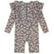 Konges slojd Manuca frill onesie playsuit / Zwempak - Unicorn blue