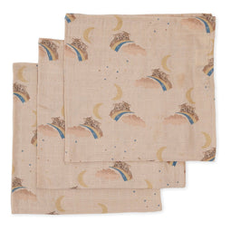 Konges Sløjd - Hydrofiele Doek / Tetra doek - Rainbow kitty (Set van 3)