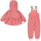 Konges Sløjd Rainy Palme regenpak set Strawberry pink - Regenjas - Regenbroek - Thermo voering 3Y