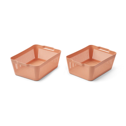 beaubybo Liewood Makeeva opbergmand / opberger - Large - 2 stuks - Toscaans roze