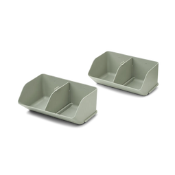 beaubybo Liewood Rosemary stapelbare opbergbak - Medium - 2 stuks - Duivenblauw