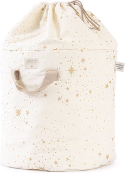 beaubybo Nobodinoz Bamboo toy bag large Gold Stella/Natural - Opbergmand - Opberger