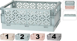 beaubybo Opbergkrat - Vouwkrat - Opberger - Mint Groen - 4 Kleuren Beschikbaar - 23,5 x 35 x 13,7cm