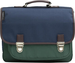 beaubybo Retro boekentas medium - Colorblock Navy - Caramel et Cie