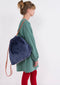 Sticky Lemon Dawstring Bag Teddy donker blauw - Zwemtas - Turnzak - Turntas - Zwemzak - Waterdichte