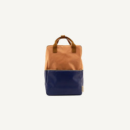 beaubybo Sticky Lemon Rugzak Groot - Meadows Colourblocking - Morning Sky + Deep Lake Blue