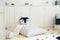 beaubybo Zitzak Essaouira Twill blauw Nobodinoz - 115 x 77 x 77