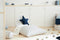 beaubybo Zitzak Essaouira Twill blauw Nobodinoz - 115 x 77 x 77