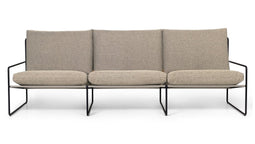 Ferm Living - Desert 3-zitsbank - Zwart/Donkerzand