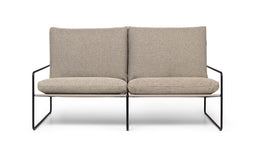 Ferm Living - Desert 2-zitsbank - Zwart/Donkerzand