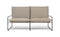 Ferm Living - Desert 2-zitsbank - Zwart/Donkerzand