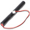 Emergency light battery NiMH 4.8V 500mAh L1x4 Lady with 100mm cable and plug replaces Elubat 275609,