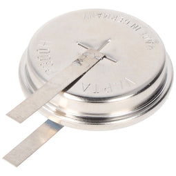 Varta CP300H NiMH battery, rechargeable NiMH button cell with U-shaped soldering lug, 1.2V, 300mAh