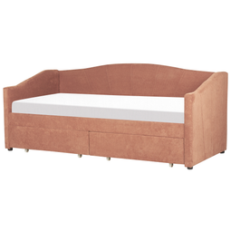 Beliani VITTEL - Bed with storage - Pink - Polyester