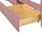 Beliani VITTEL - Bed with storage - Pink - Polyester