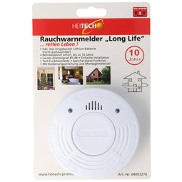 Smoke detector Long life up to 10 years with a built-in lithium battery, not replaceable
