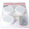 LED light set of 3 with remote control, flexible under cabinet light with light in different colors,