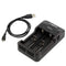 ANSMANN Lithium 2 charger for 1-2 Li-Ion battery 3.6V, 3.7V with LED charge status indicators, black