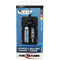 ANSMANN Lithium 2 charger for 1-2 Li-Ion battery 3.6V, 3.7V with LED charge status indicators, black