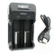 ANSMANN Lithium 2 charger for 1-2 Li-Ion battery 3.6V, 3.7V with LED charge status indicators, black