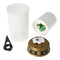 Grave light white with an LED, with realistic flickering candlelight, including batteries