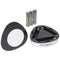 LED light with 3 LEDs each, mini LED light, easy attachment, including batteries