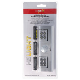 LED light strip with motion detector, battery-operated light strip, wireless, including 3x Mignon AA