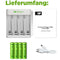 USB model charger GP E411 incl.4x ReCyko 1.2V AAA Micro 850 mAh batteries