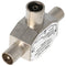 2-way TV coupling for connecting two TV sets to one antenna socket