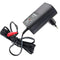 Multi power lead charger DL12-1 A 13.8V / 1A, with 6.3mm Faston connector for 1Ah up to 24Ah lead ba